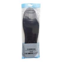 Стельки вырезные демисезонные CARBON XL (35-49) (мембранная ткань+латекс+уголь) CORBBY