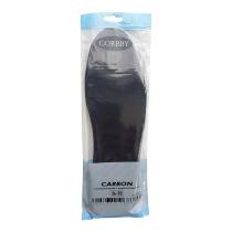 Стельки вырезные демисезонные CARBON XL (35-49) (мембранная ткань+латекс+уголь) CORBBY