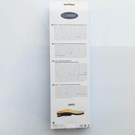 Стельки ORTO (овечья кожа+супинатор+латекс+уголь) 43 размер CORBBY