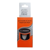 Шнурки круглые тонкие с пропиткой в упаковке Черный 90 см CORBBY