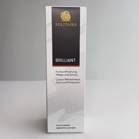 Крем для обуви Brilliant Creme Белый (тюбик) 75 мл SOLITAIRE