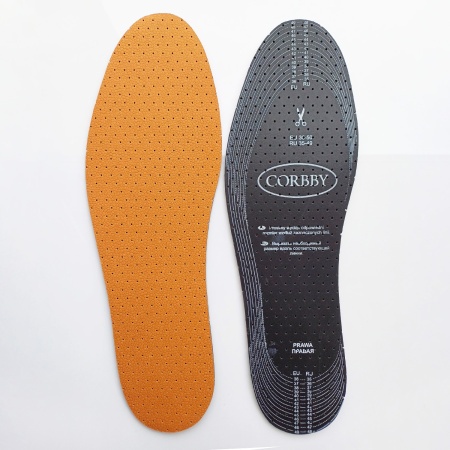 Стельки вырезные демисезонные UNILEDER XL (35-49) (кожа+латекс) CORBBY