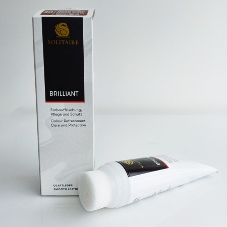 Крем для обуви Briliant Creme Коричневый (тюбик) 75 мл SOLITAIRE