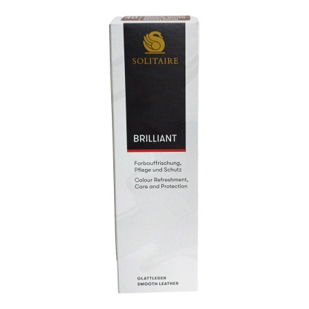 Крем для обуви Briliant Creme Коричневый (тюбик) 75 мл SOLITAIRE